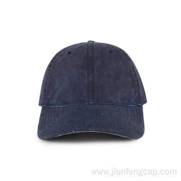 Blank Oil cotton baseball cap with washing
